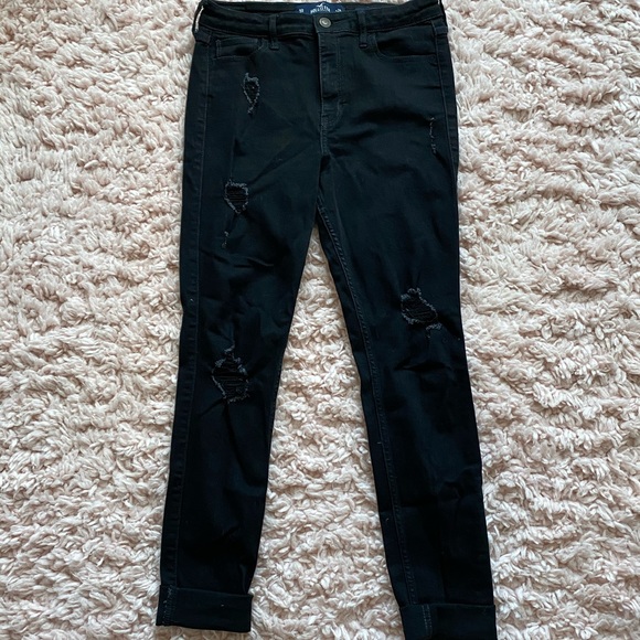 Hollister Denim - Hollister High Rise Super Skinny Ripped Jeans